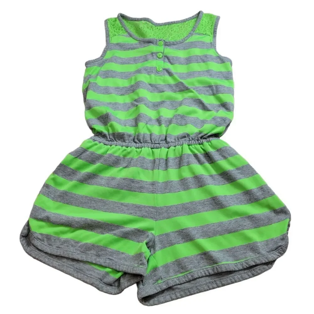 Children's Place stripped romper L10/12